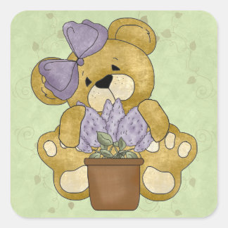 Stickers d'ours en peluche