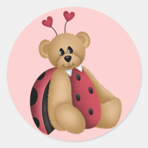 Stickers d'ours Ladybug Teddy