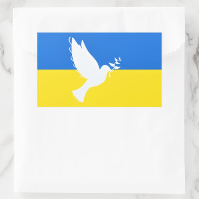 Stickers Dove de Paix Soutien à l'Ukraine - Libert (Sac)