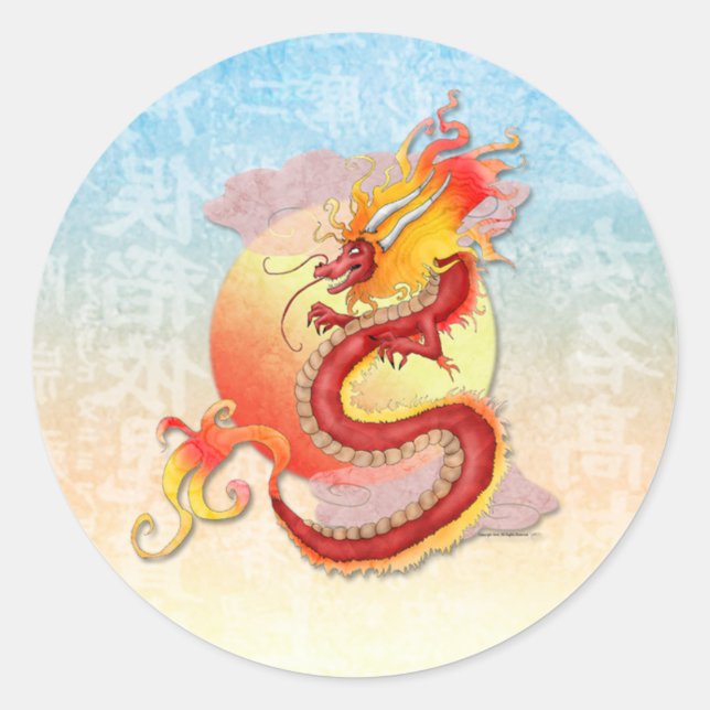 Stickers Dragon chinois (Devant)
