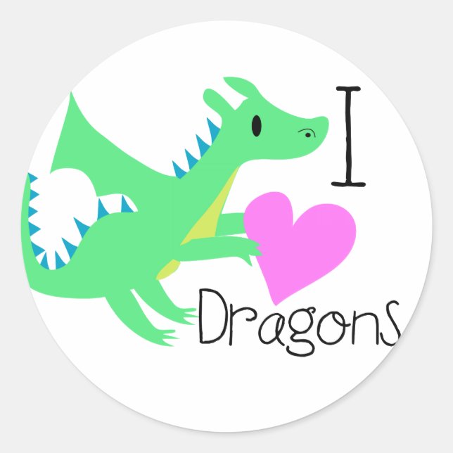 Stickers Dragon mignons (Devant)