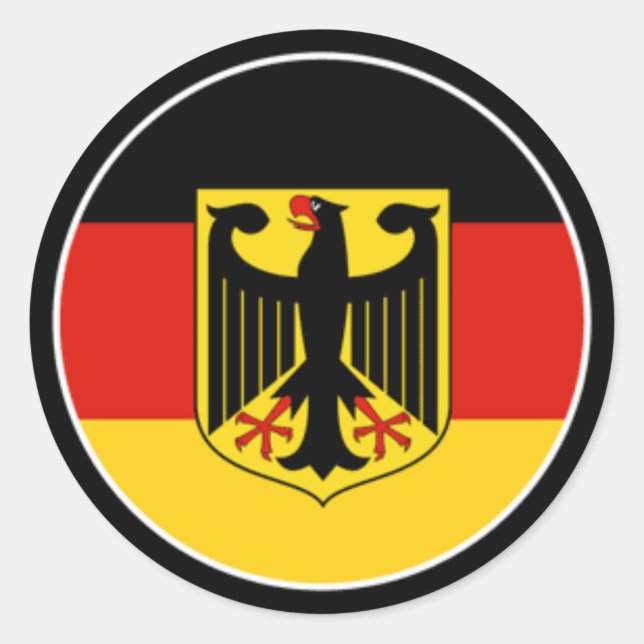 Stickers Drapeau allemand par Burton (Devant)