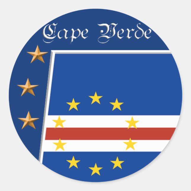stickers drapeau cap-verdien (Devant)