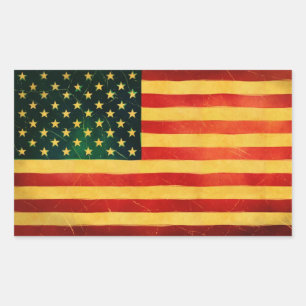 Stickers Drapeau de style Vintage des États-Unis