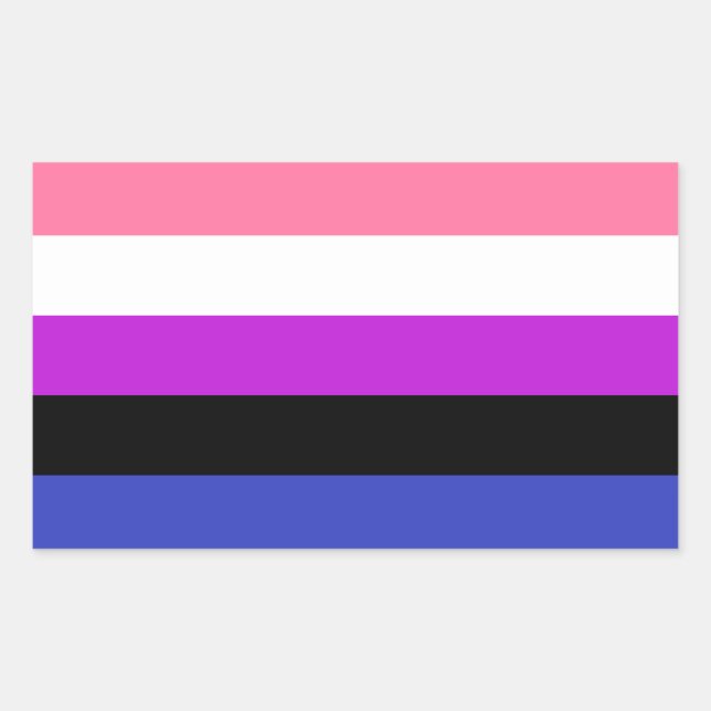 Stickers Drapeau Genderfluide (Devant)
