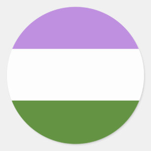 Stickers Drapeau Genderqueer Pride
