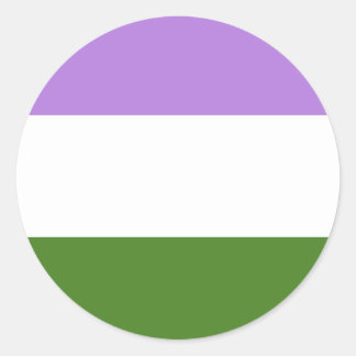 Stickers Drapeau Genderqueer Pride