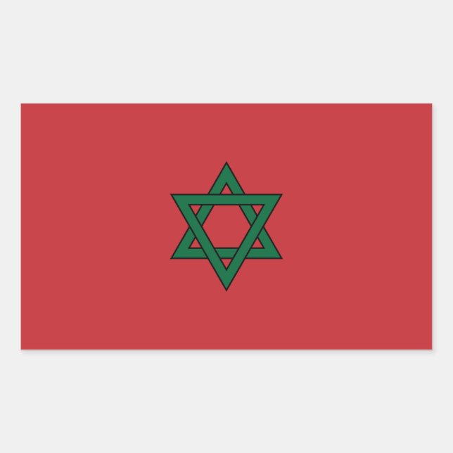 Stickers drapeau marocain (Devant)