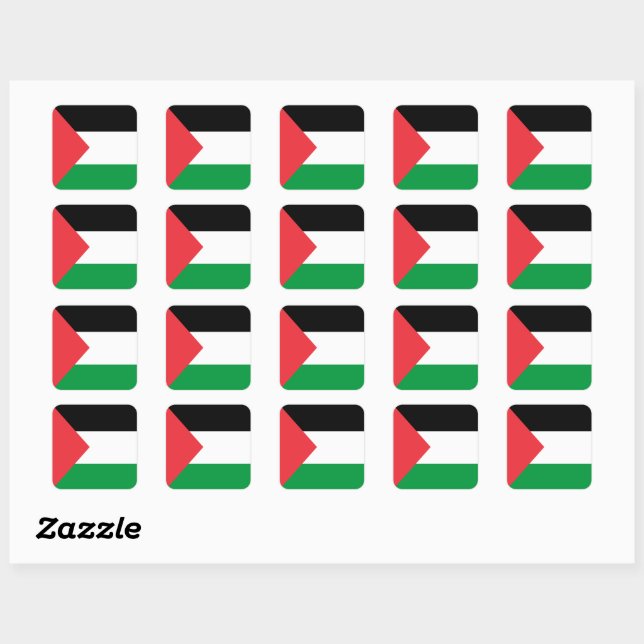 Stickers Drapeau Palestinien - linge de lit Systèm (Feuille)