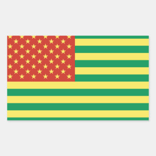 Stickers Drapeau Rasta US