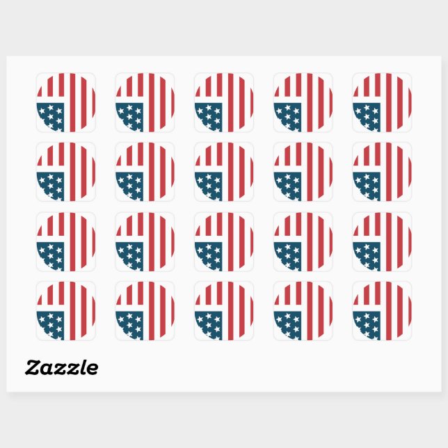 Stickers Drapeau USA (Feuille)