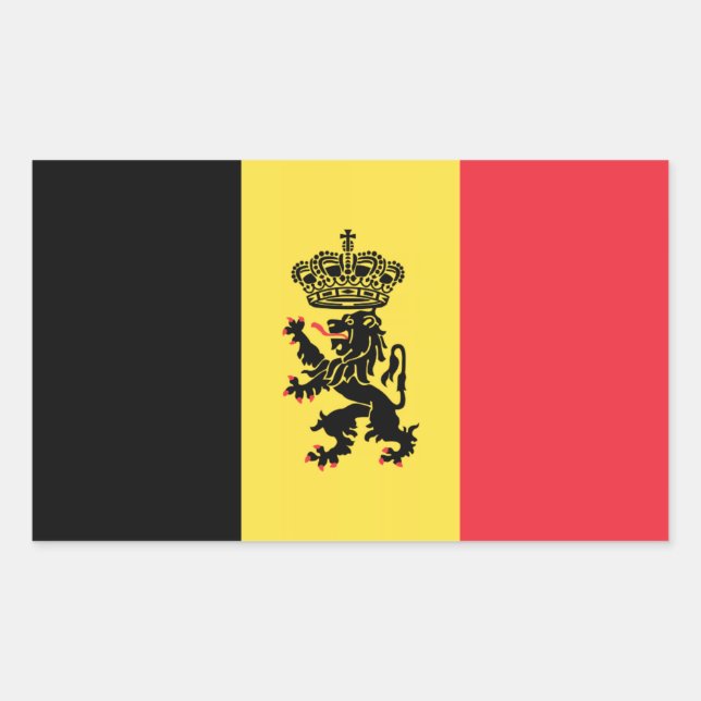 Stickers drapeau variante belge (Devant)