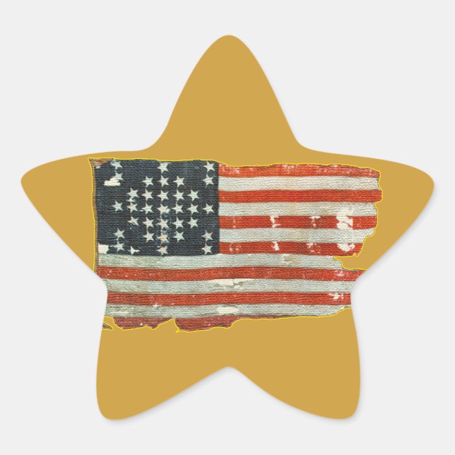 Stickers Drapeau vintage américain (Devant)