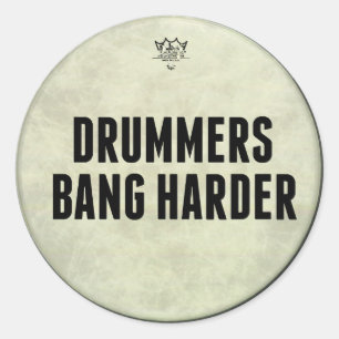 Stickers Drummers Bang Harder Funny Drummer