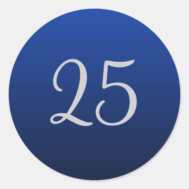 Stickers du 25e anniversaire du Mariage (Devant)