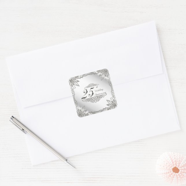 Stickers du 25e anniversaire du Mariage (Enveloppe)