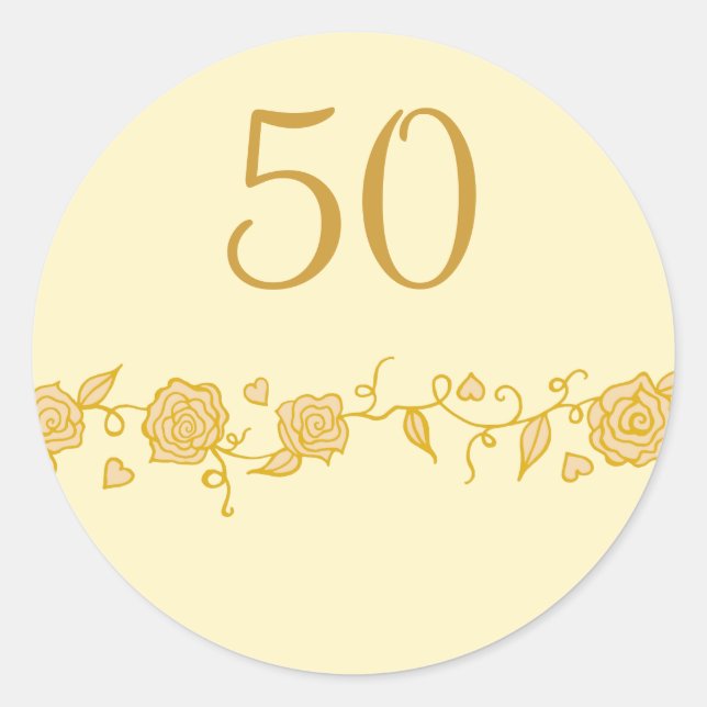 Stickers du 50e anniversaire du Mariage (Devant)