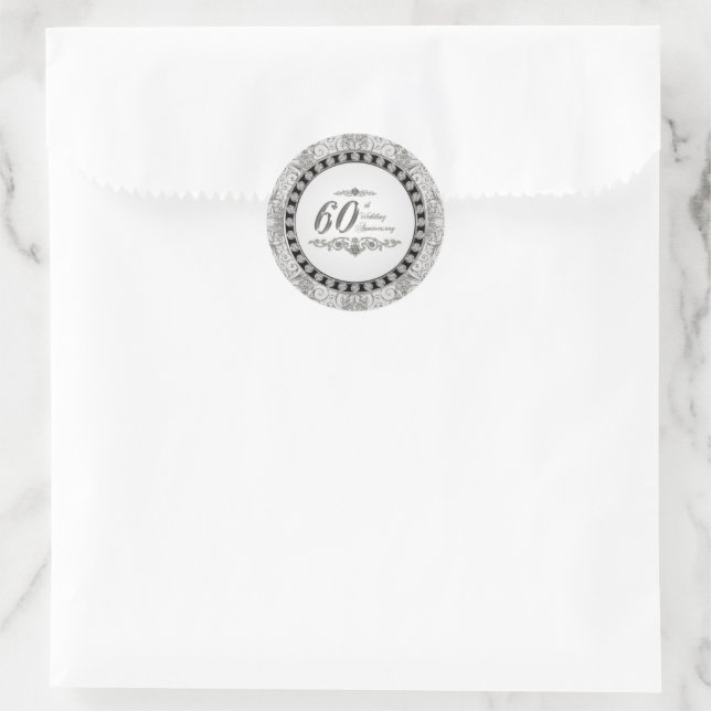 Stickers du 60e anniversaire du Mariage (Sac)