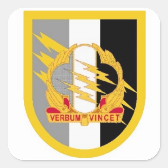 STICKERS DU GROUPE DE 4E PSYOPS FLASH/DUI (Devant)