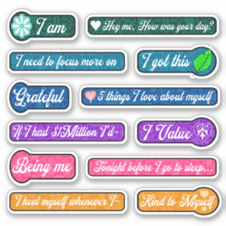 Stickers du journal de calligraphie