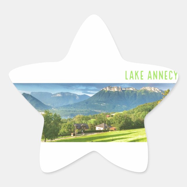 Stickers du lac d'Annecy (étoile) (Devant)