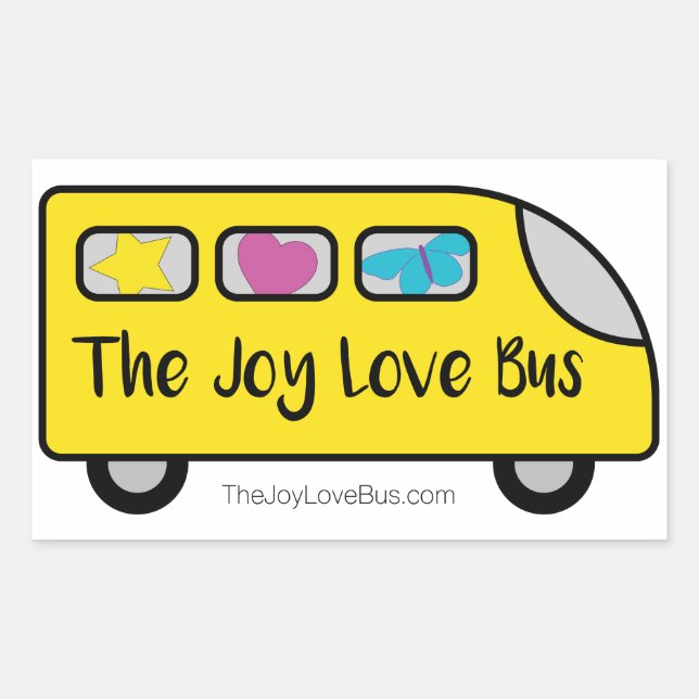 Stickers du logo du bus Joy Love (Devant)