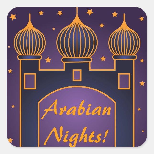 Stickers du parti des nuits arabes 3 (Devant)