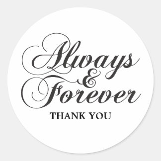 Stickers Ebony Always & Forever Merci
