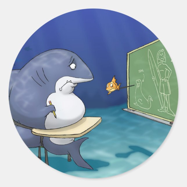 Stickers école de requin (Devant)