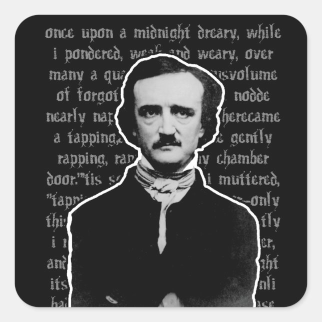 Stickers Edgar Allan Poe (Devant)