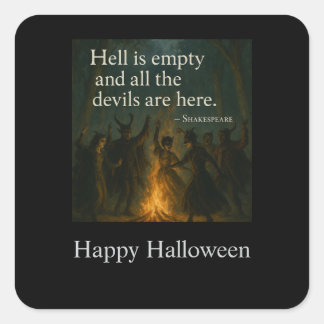 Stickers Éffrayant Halloween - L'enfer est vide
