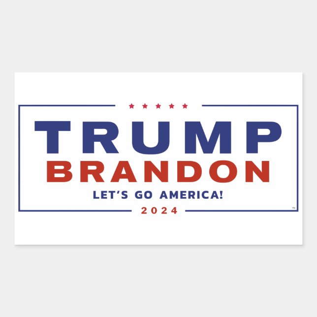 Stickers électoraux Trump Brandon 2024™ Officiels (Devant)