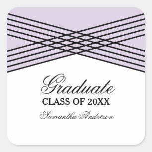 Stickers Élégant Déco Purple Graduation