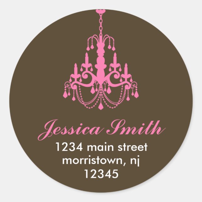 Stickers élégant pour lustre (Devant)