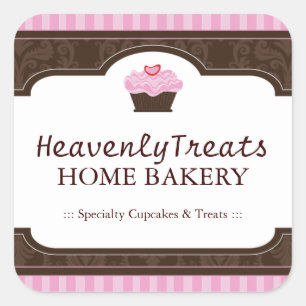 Stickers Emballage Cute Cupcake