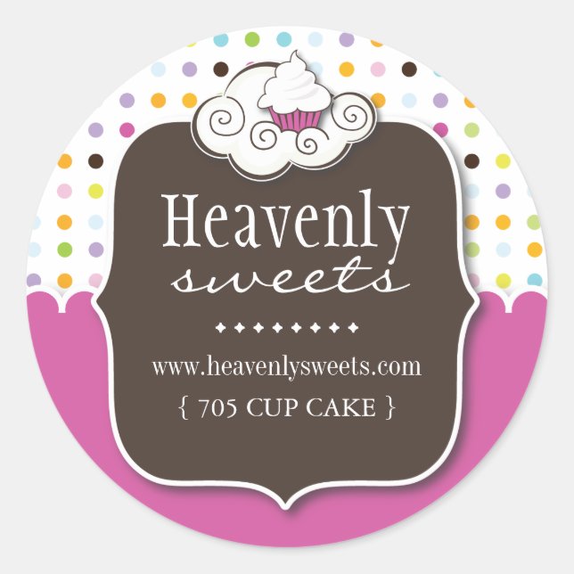 Stickers emballage de gâteau amusant (Devant)