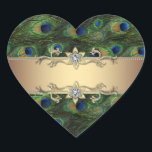 Stickers Emerald Green Gold Elegant Peacock<br><div class="desc">Élégants stickers vert émeraude et bleu royal or paon. Ces beaux stickers paon sont facilement customisés pour votre événement en choisissant simplement le bouton "Customisez-le !" pour commencer à ajouter vos détails d'événement, le style de police, la taille et la couleur de police et le libellé. Veuillez noter que tous...</div>