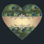 Stickers Emerald Green Gold Elegant Peacock<br><div class="desc">Élégants stickers vert émeraude et bleu royal or paon. Ces beaux stickers paon sont facilement customisés pour votre événement en choisissant simplement le bouton "Customisez-le !" pour commencer à ajouter vos détails d'événement, le style de police, la taille et la couleur de police et le libellé. Veuillez noter que tous...</div>