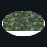 Stickers Emerald Green Royal Blue Peacock<br><div class="desc">De beaux autocollants de paon. Élégant stickers vert émeraude et bleu royal paon.</div>