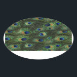 Stickers Emerald Green Royal Blue Peacock<br><div class="desc">De beaux autocollants de paon. Élégant stickers vert émeraude et bleu royal paon.</div>