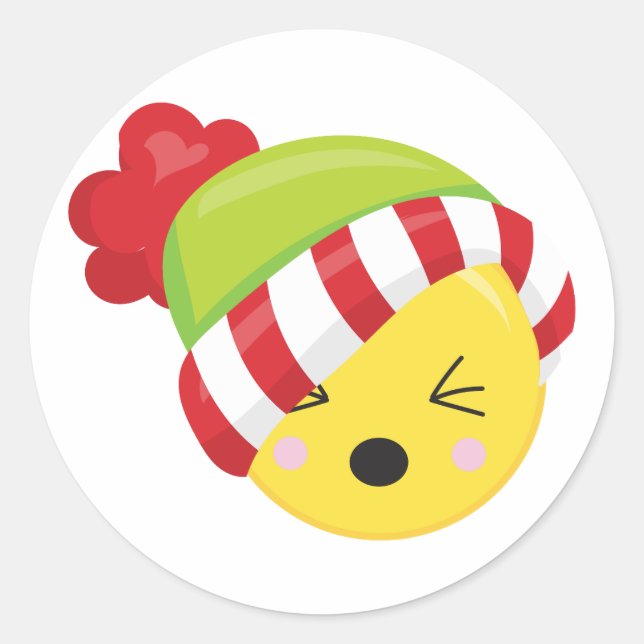 Stickers Emoji hiver (Devant)
