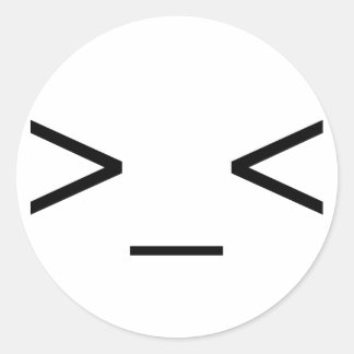 >_< Stickers Emoticon en colère