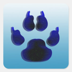 Stickers Empreintes de pattes de chien