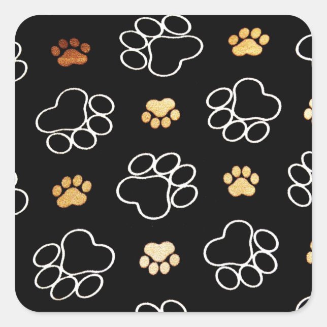Stickers Empreintes de pattes de chien (Devant)