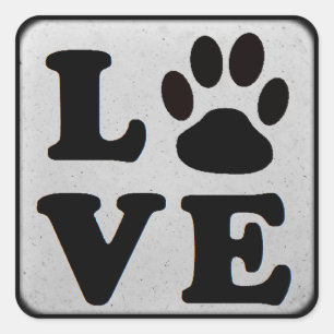 Stickers Empreintes de pattes de chiens ou de chat