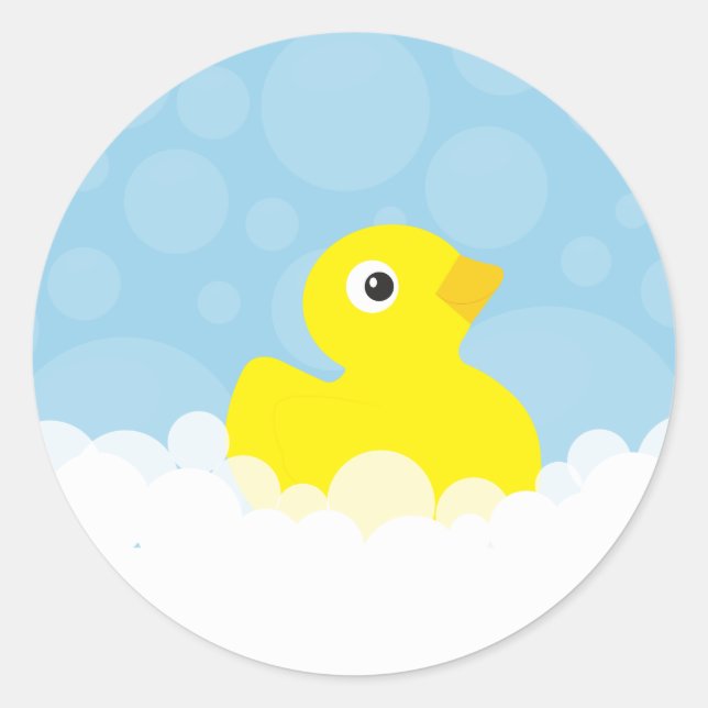 Stickers en caoutchouc Ducky - bleu (Devant)