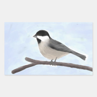 Stickers en chickadee à capuche noire
