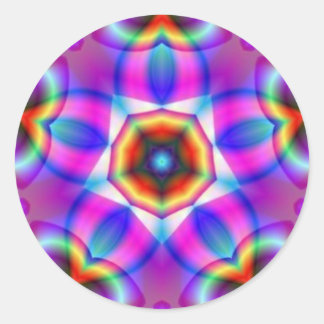 Stickers en étoile sacrée Mandala fractale