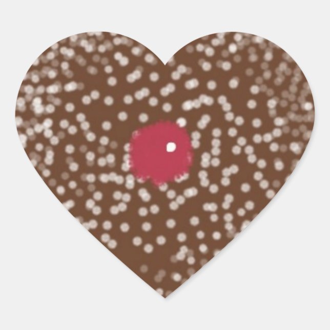 Stickers en forme de coeur pain d'épices Cookie (Devant)