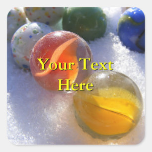 Stickers en marbres de verre